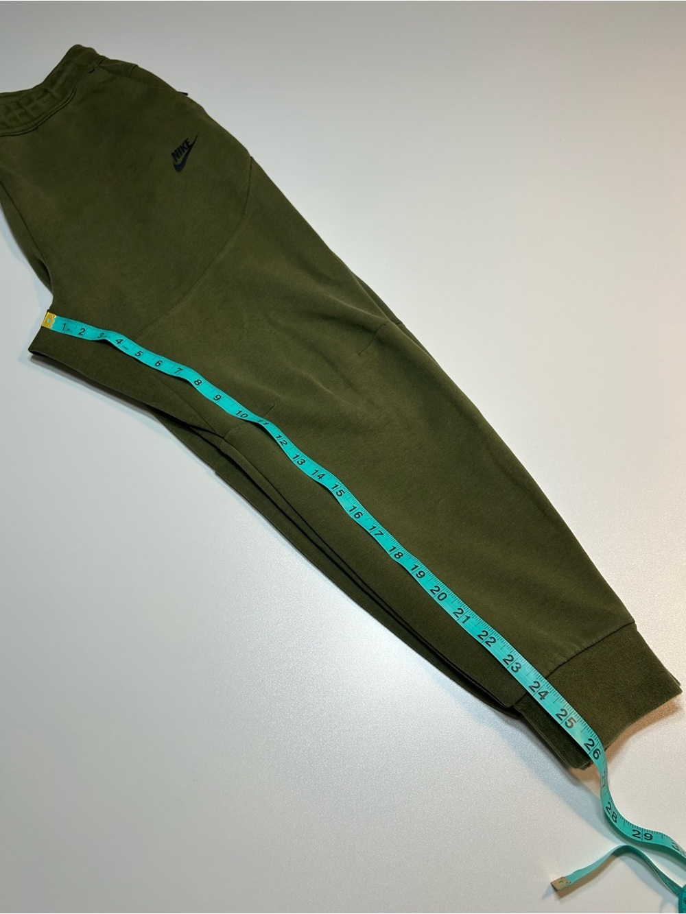 Nike Sportswear Tech Fleece Joggers Olive Green Khaki Slim Sweatpants Pants - Picture 5 of 8